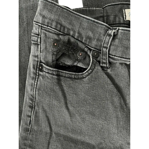 Madewell Womens Jeans ALLEY Straight Leg Denim Slim Fit Faded Black Size 27 - Picture 5 of 7